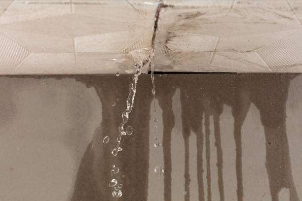Professional Flood Damage Cleanup technician working in Leeds, ME